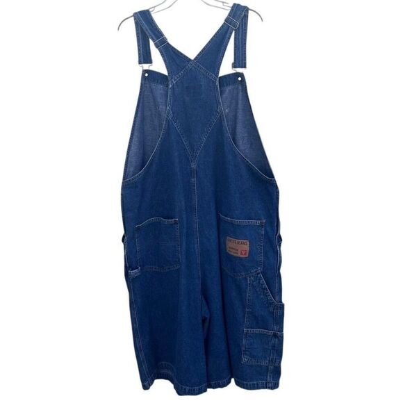 GUESS JEANS USA Workwear Overalls Shorts Men's XXL Blue Denim American Tradition - Picture 6 of 13
